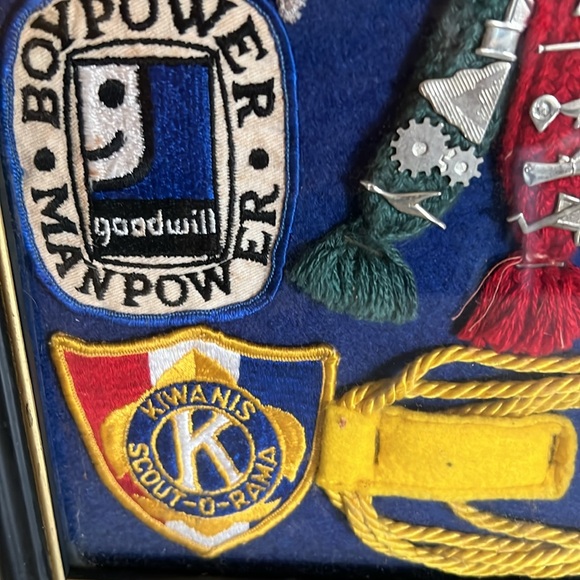 70s Vintage framed Boyscout Webelos patches badges pins merits - Picture 9 of 13